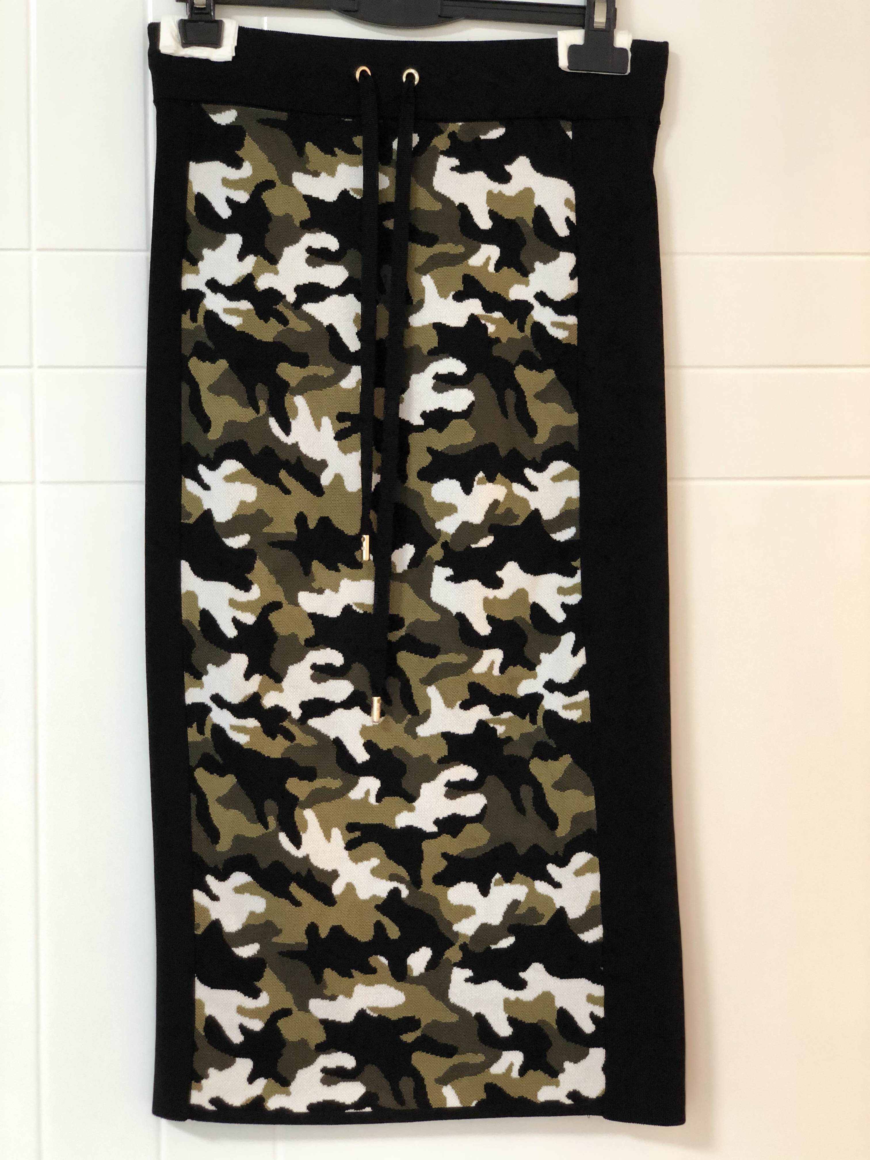 全新Michael Kors迷彩弹力棉纱半裙