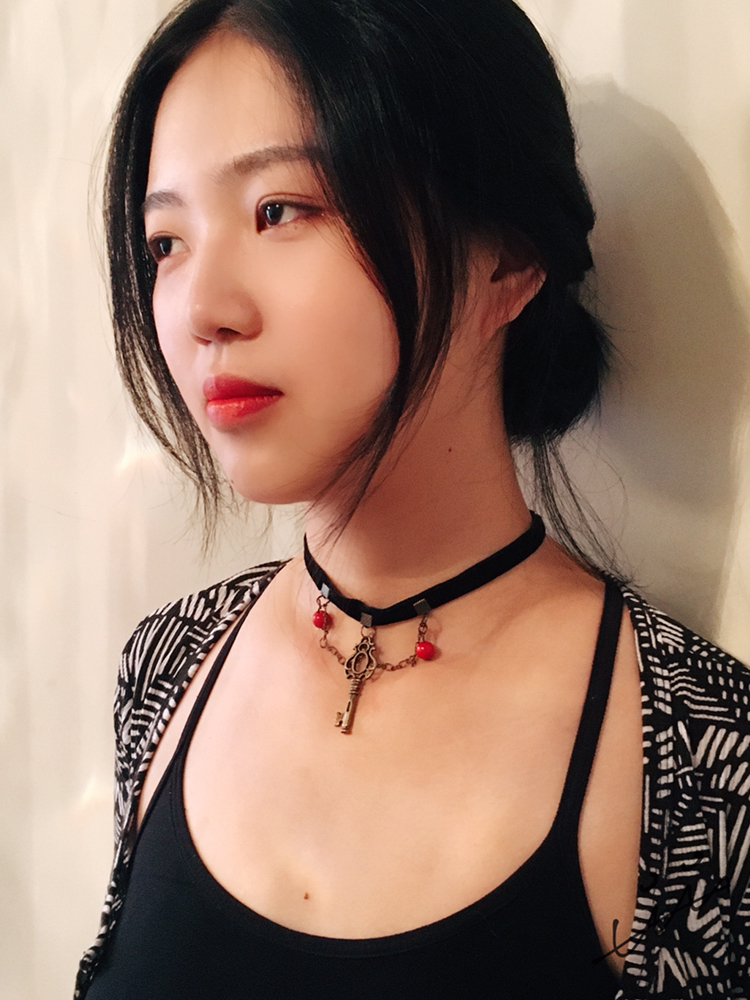 choker 丝绒 复古_0