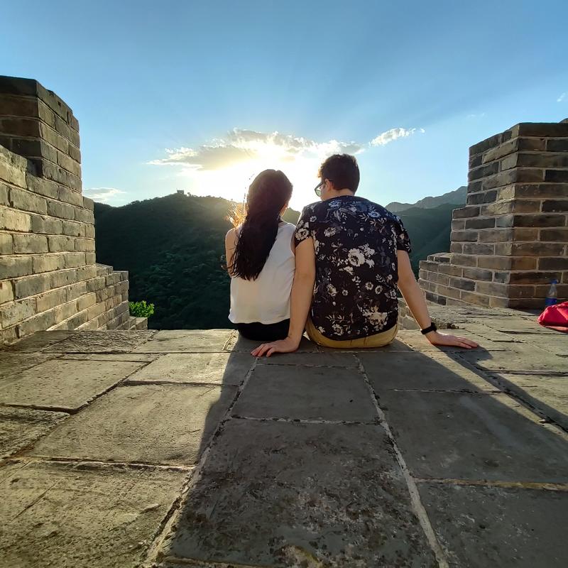 Sunset at the great wall