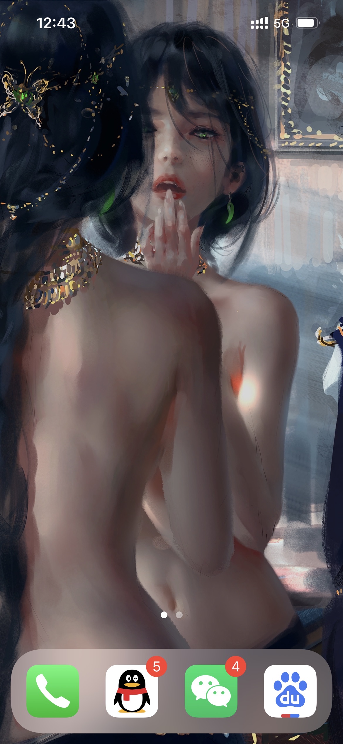 空对月