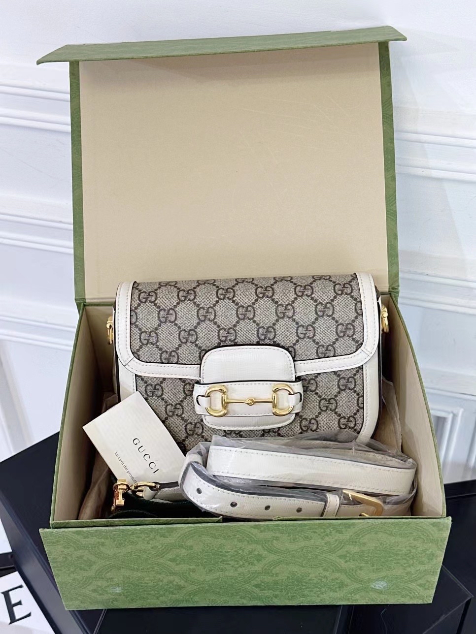 Gucci mini 1955 马鞍包 