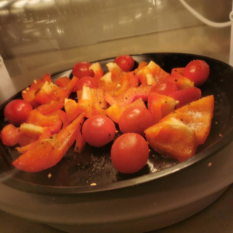 Roasted red pepper pesto pasta💋🙌