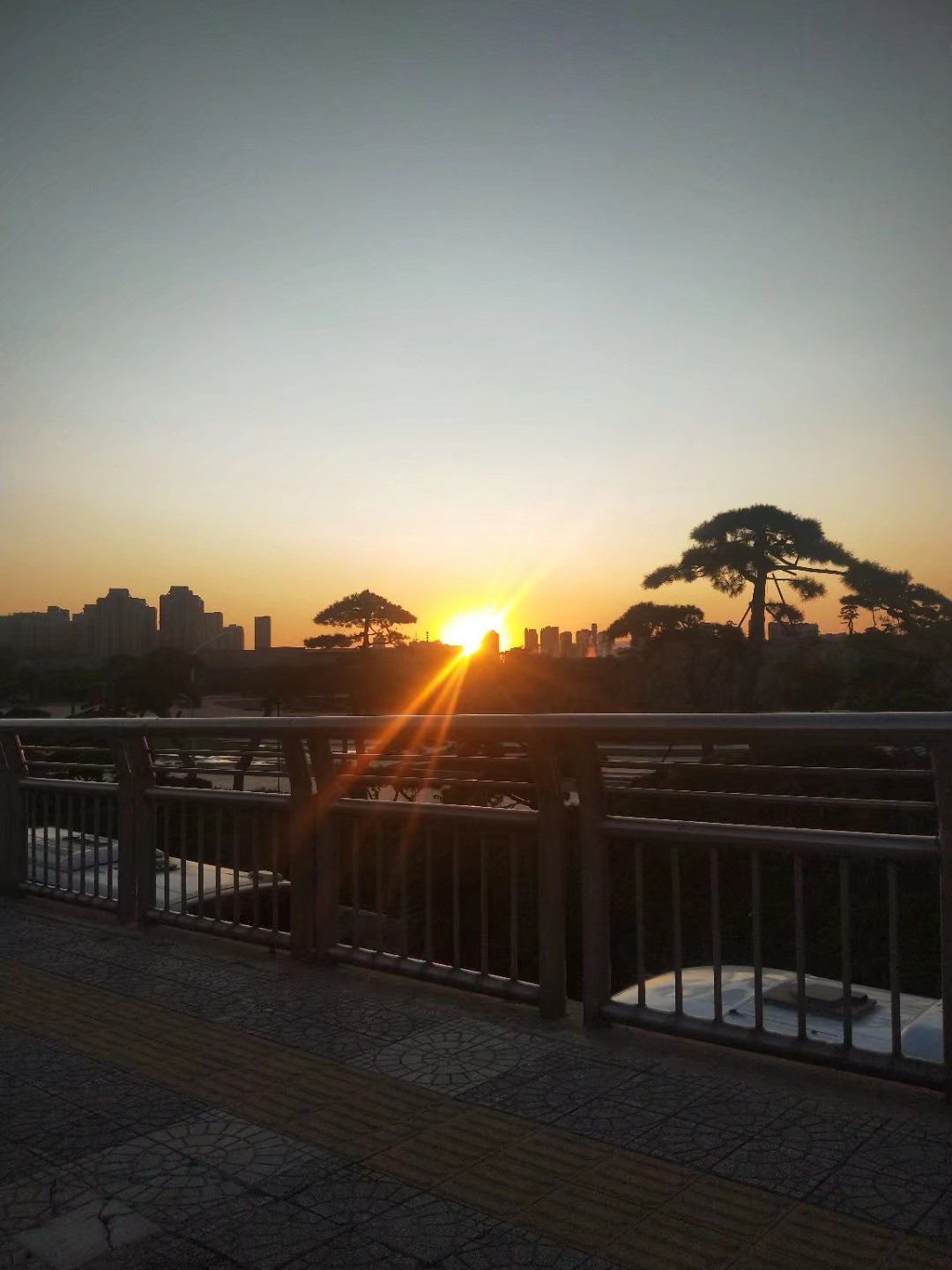 Sunset on the way home|下班回家遇到太阳落山的情景。_1