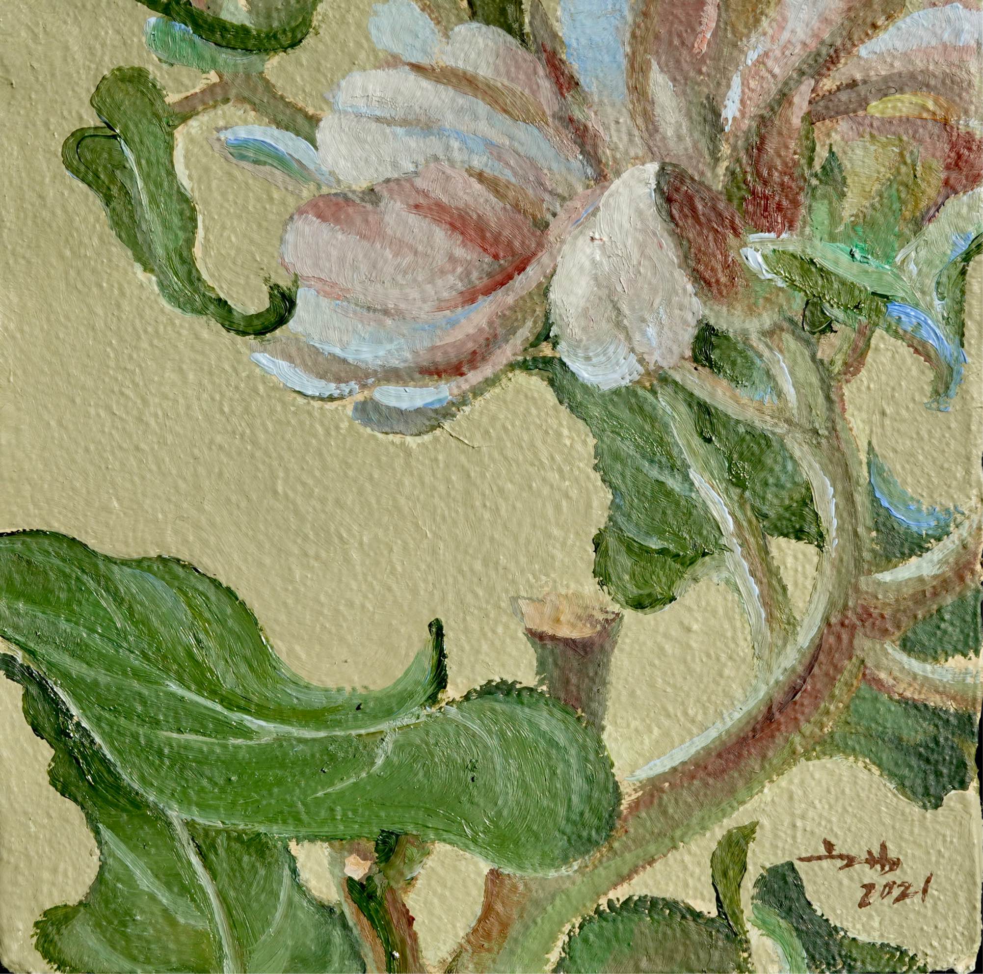 蓝星万花筒 . 布面油画