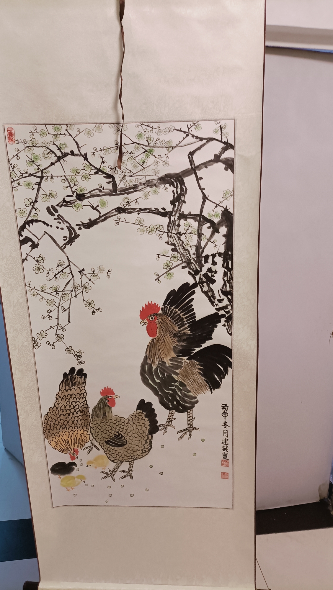 国画《雄鸡图》_1