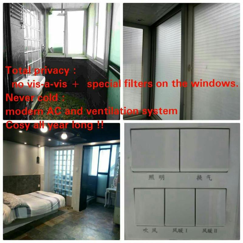 Beijing-Chaoyang-10' to Guomao,Master bedroom with shower with Ac and blind filters / CBD : super close to Guomao/ 25' to downtown,Long & Short Term,Seeking Flatmate,Shared Apartment