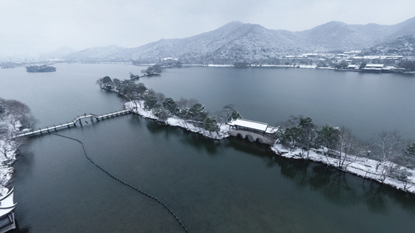 湘湖雪景