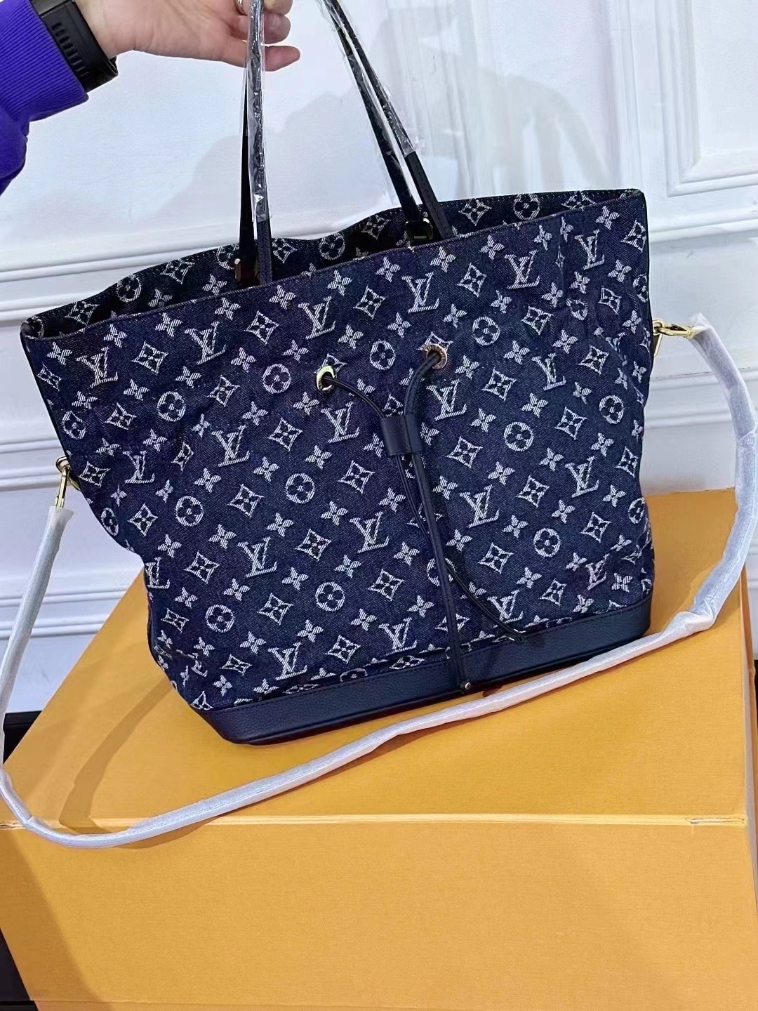 Lv vintage bag lv牛仔Vintage单肩包 _2