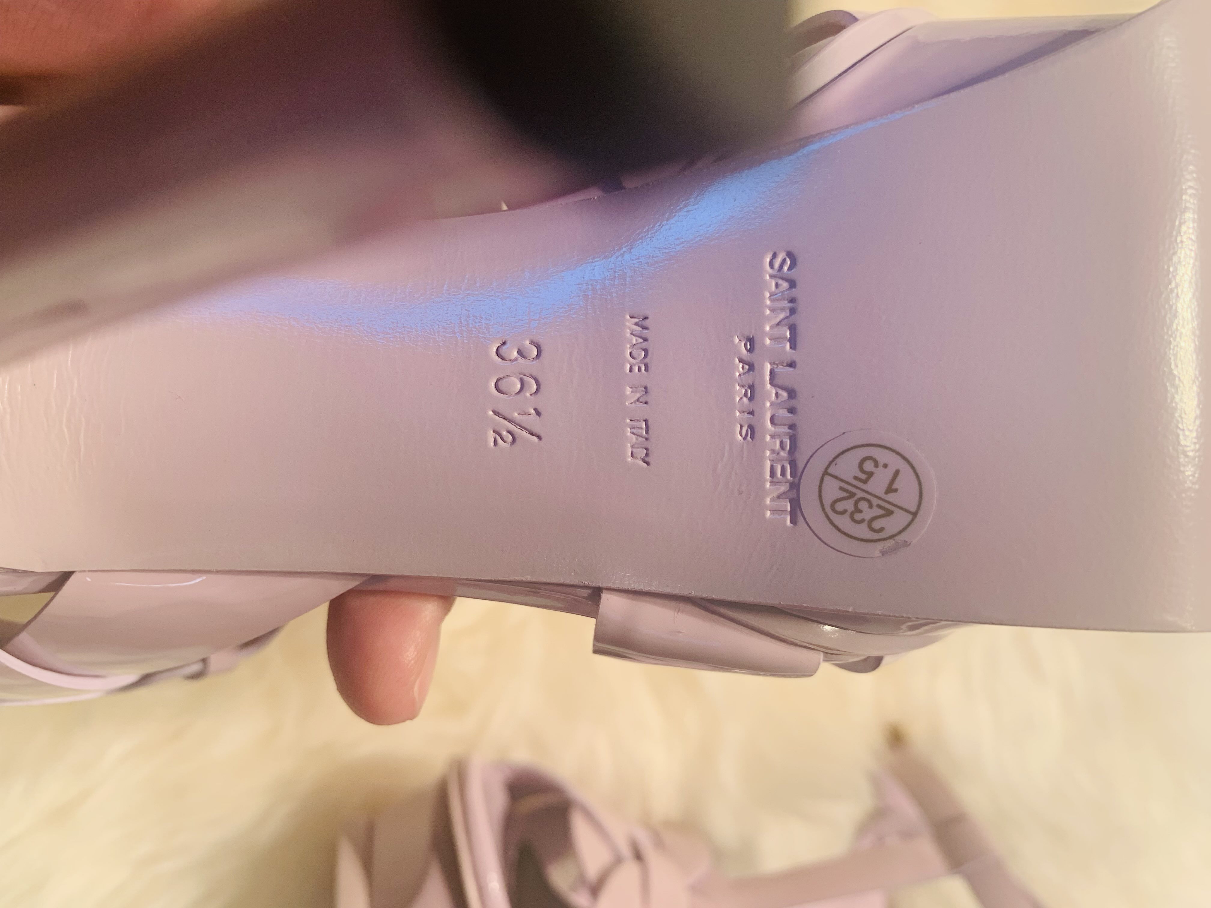 专柜正品YSL高跟糖果绑带鞋_2