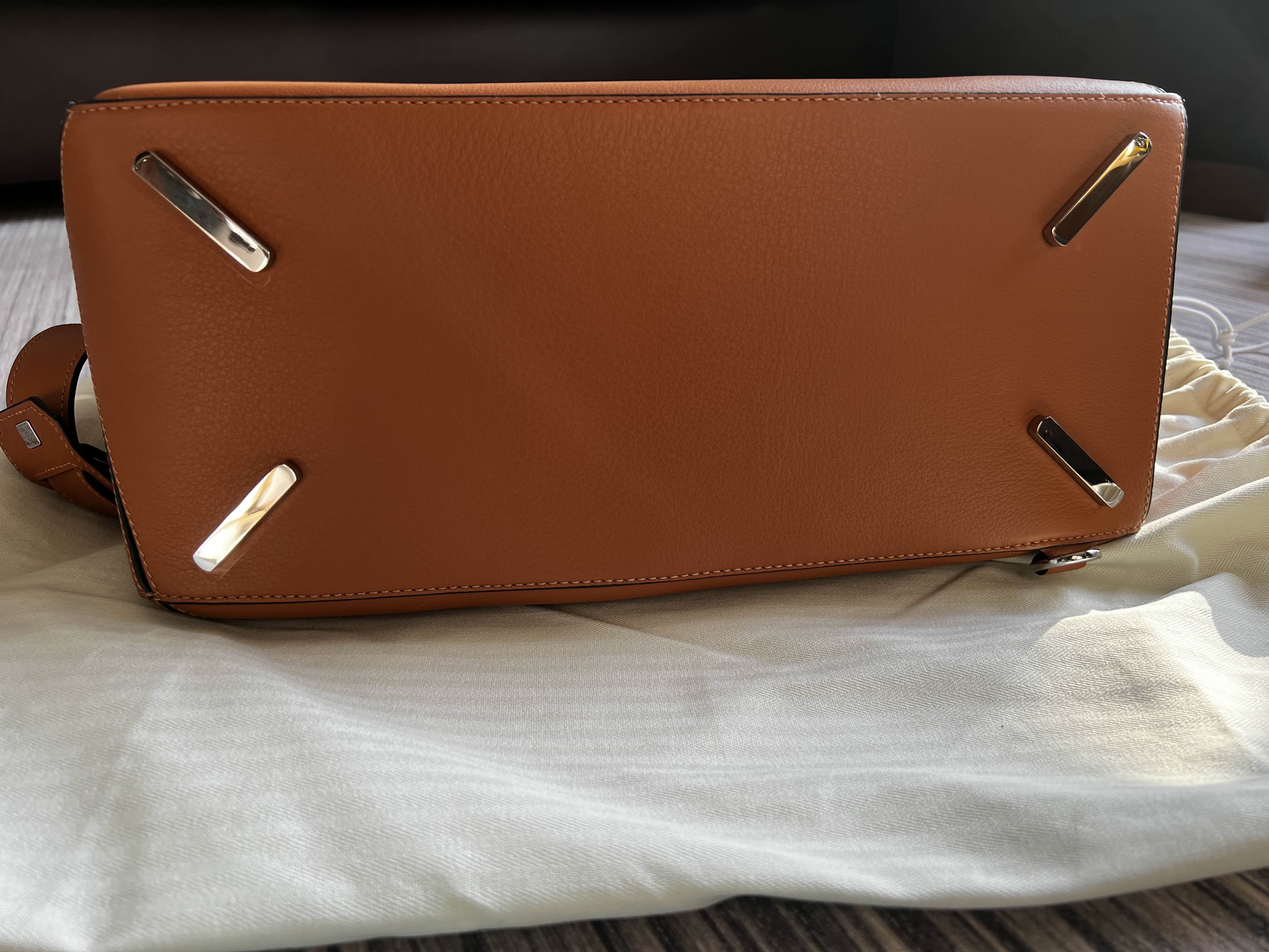 Loewe罗意威经典PUZZLE大号棕色手袋 _2