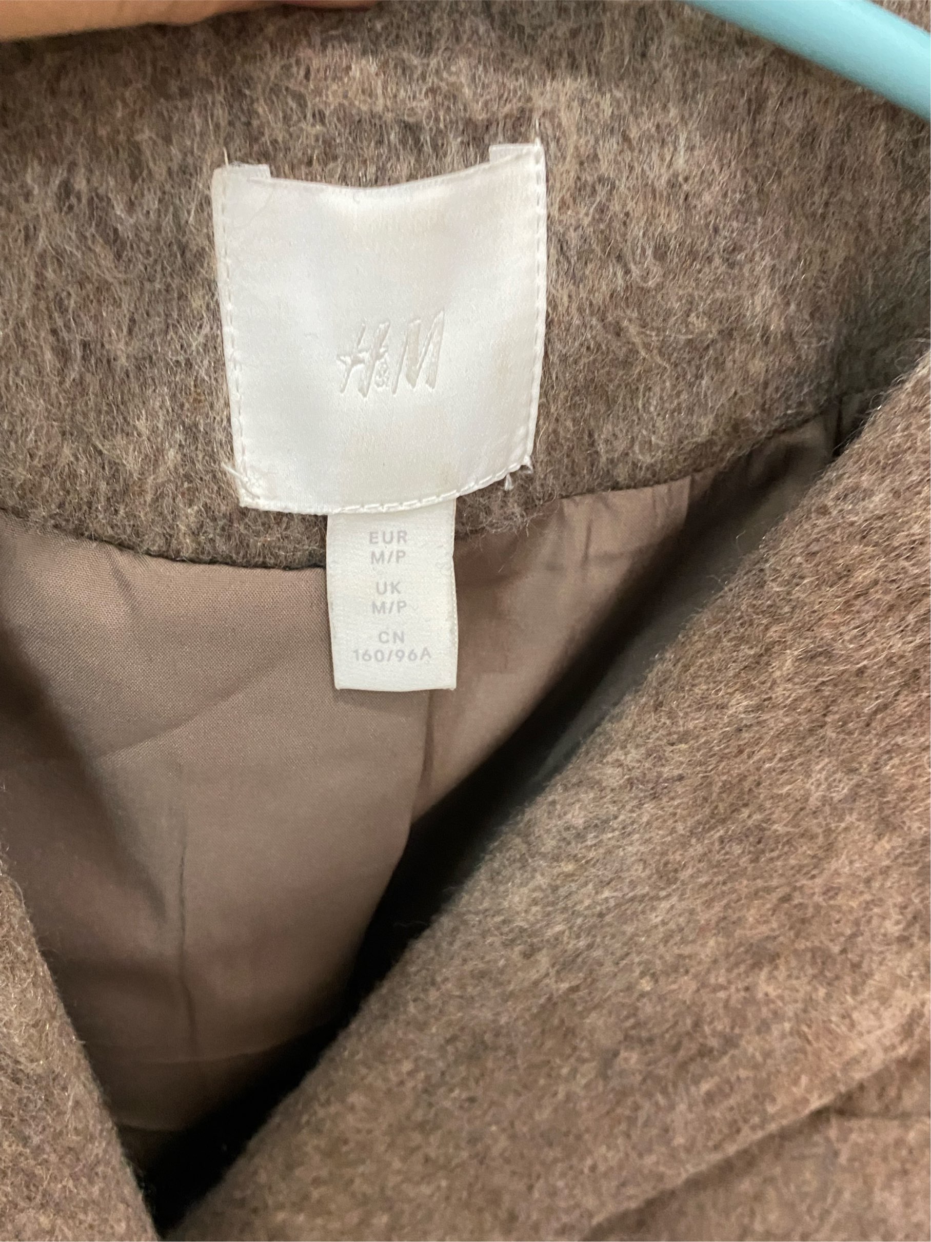 H&M over fit coat winter coat_2