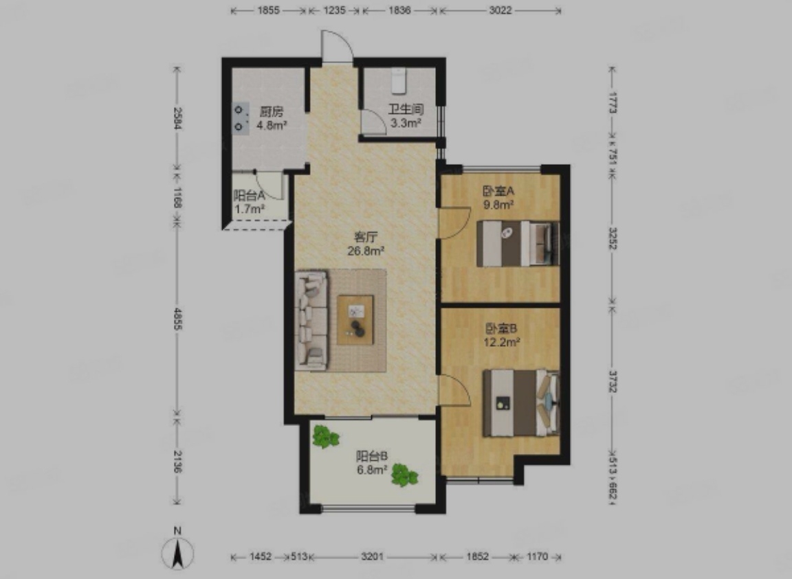 Wuhan-Dongxihu-Single Apartment