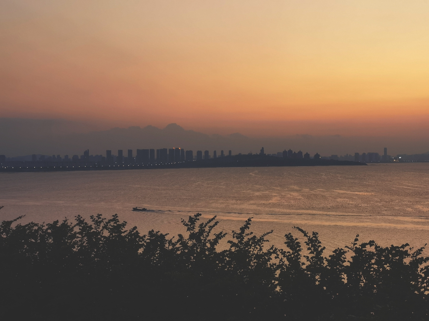 🧡海上日落了，我们回家吧