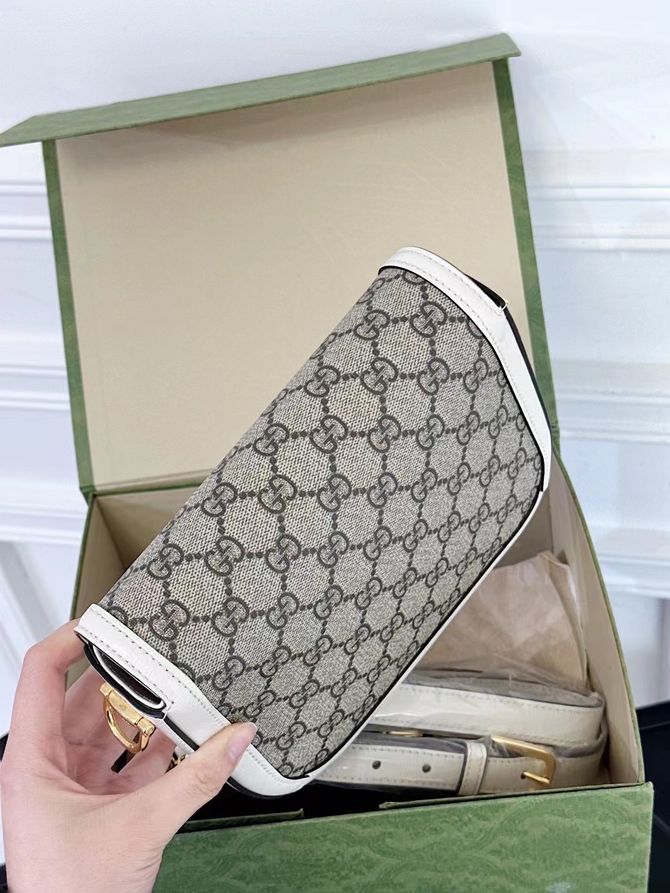 Gucci mini 1955 马鞍包 _3