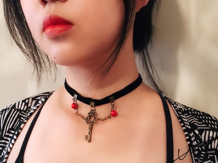choker 丝绒 复古_4