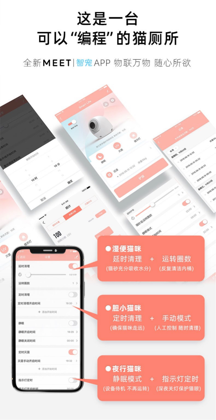 搬家转让全自动智能猫砂盆+链接手机app管理_4