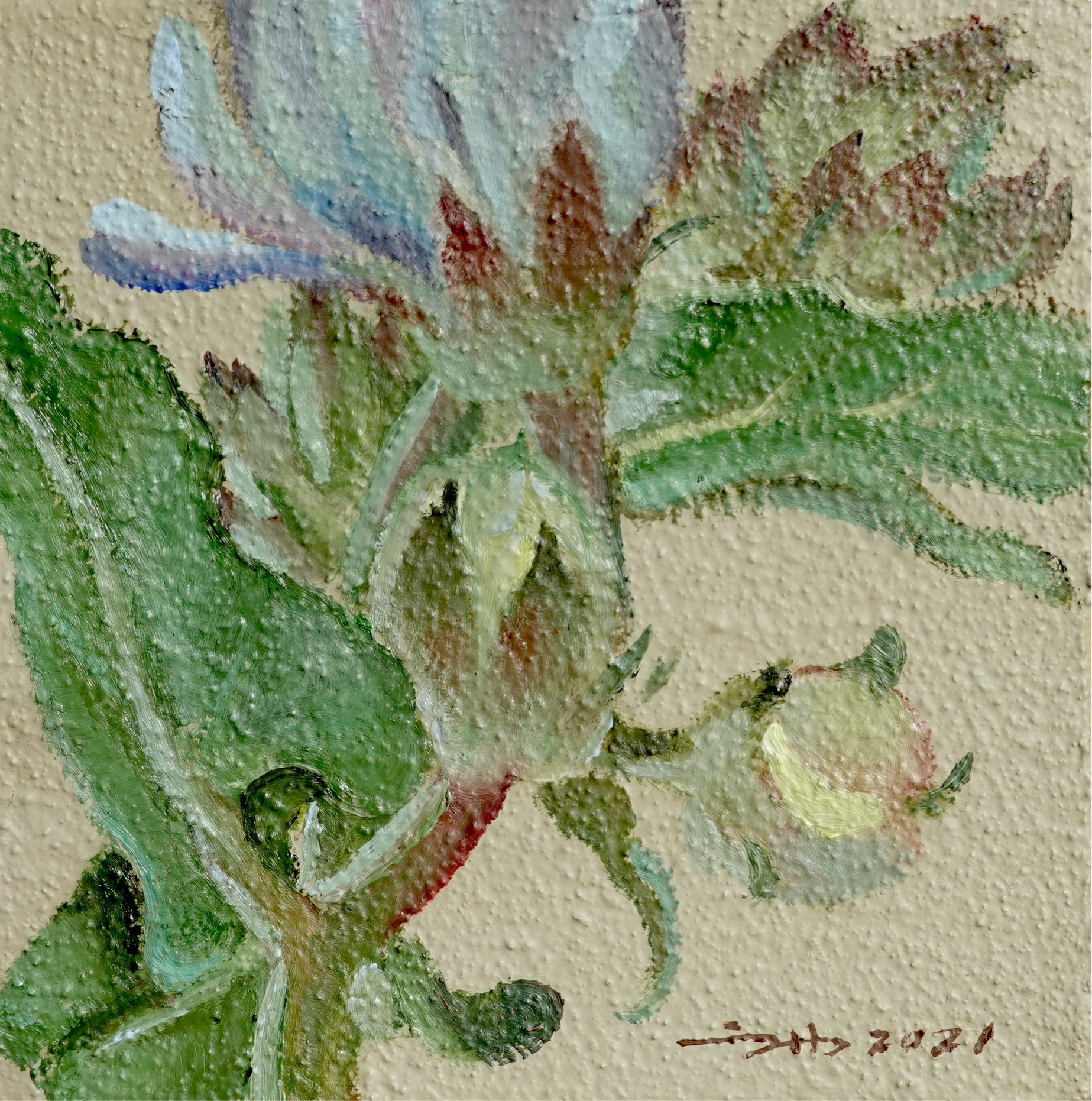 蓝星万花筒 . 布面油画_4
