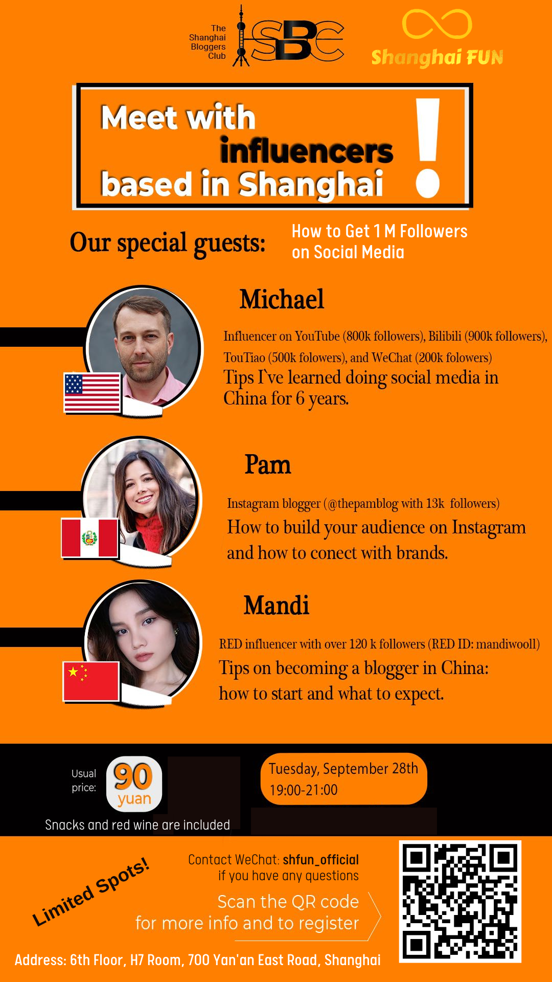 Meet with Influencers based in Shanghai!