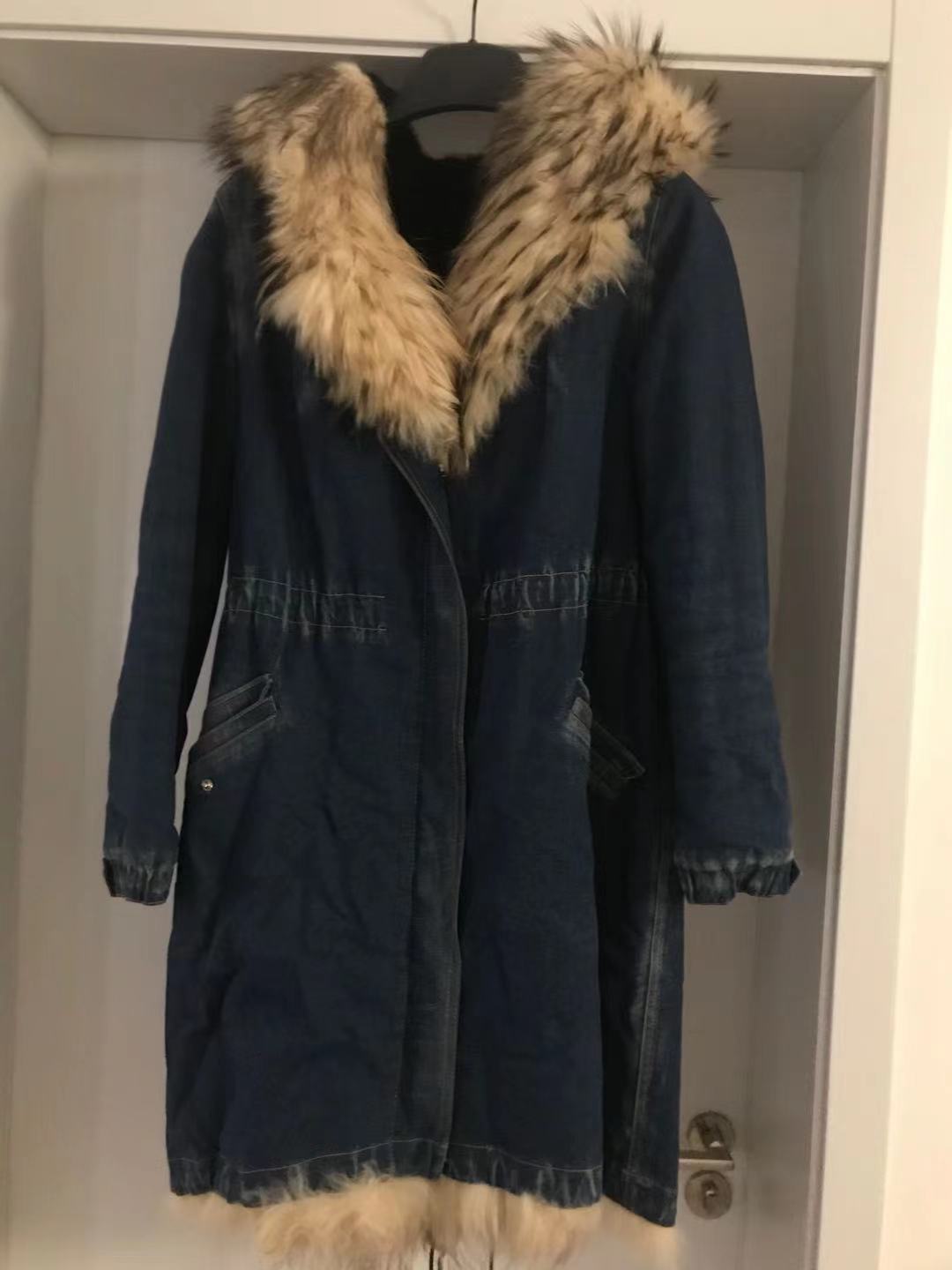 Mink furcoat with Fox hood 