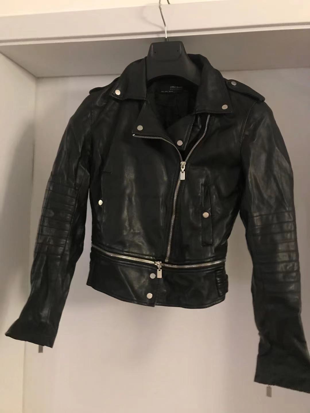 Zara leatherette jacket S size 