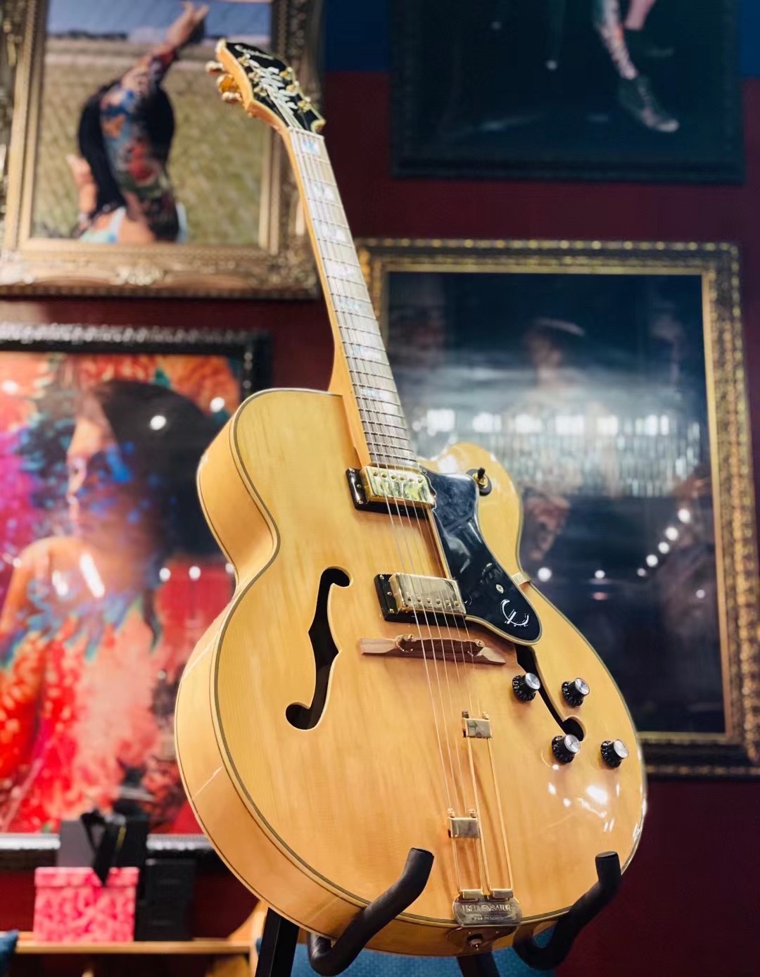 闲置原木色Epiphone Broadway爵士吉他出售_2