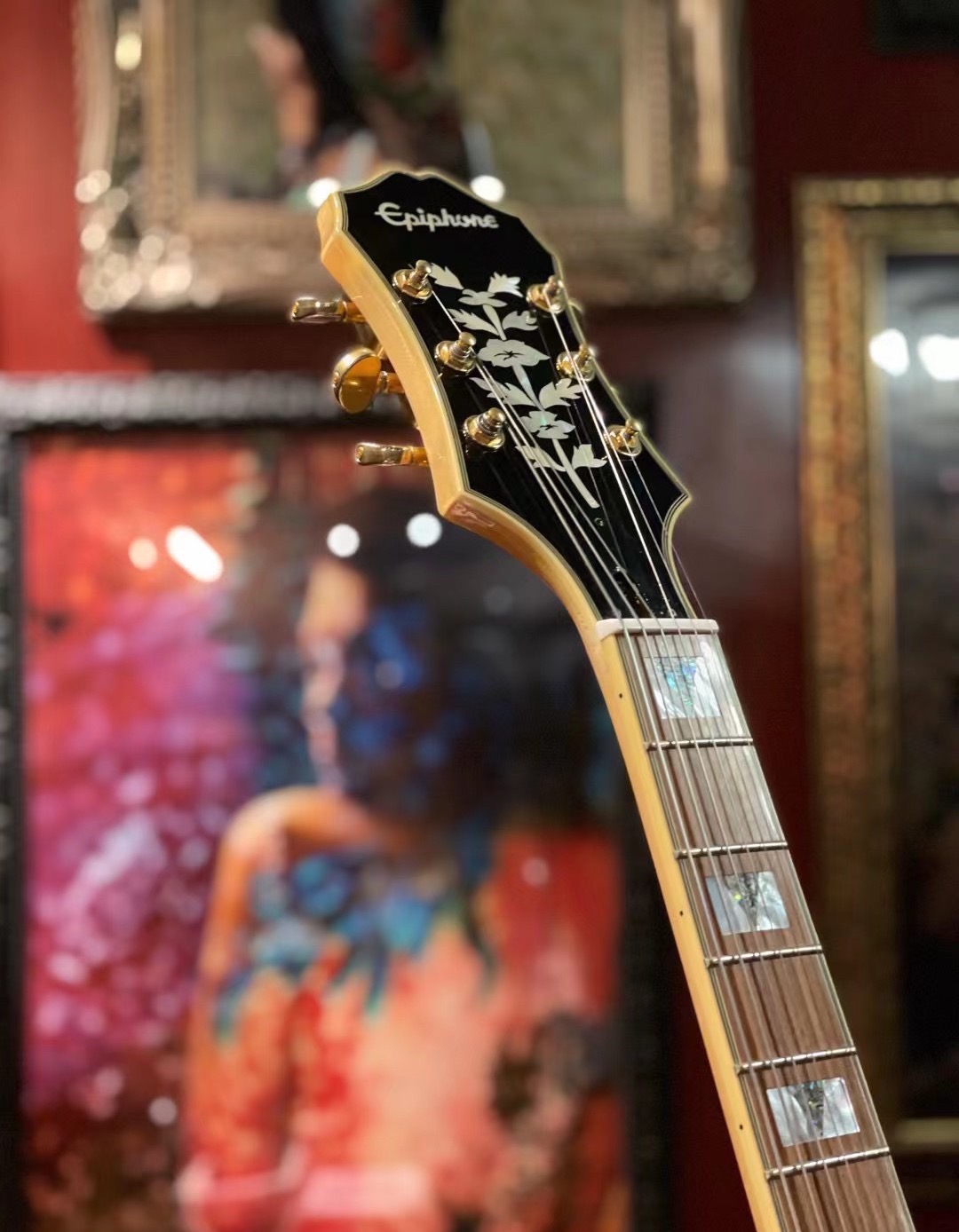 闲置原木色Epiphone Broadway爵士吉他出售_3