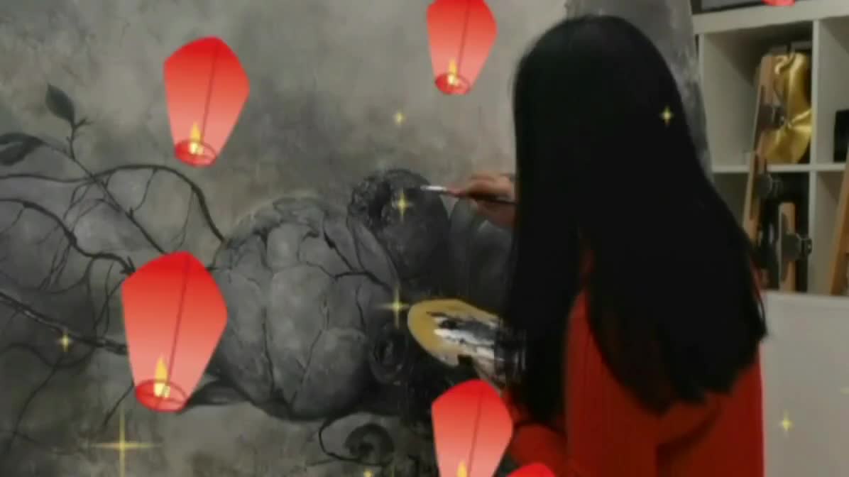 在画室度过了我的大年三十